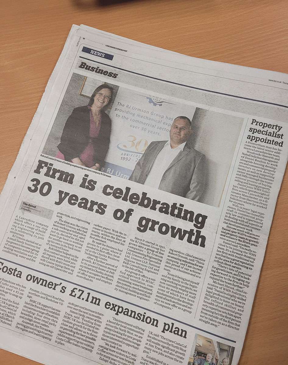 Celebrating 20 years in business