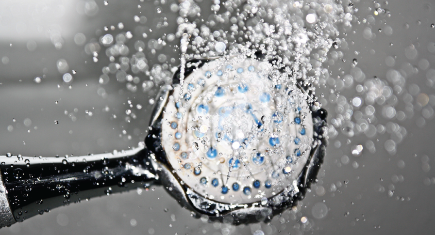 Disinfection of shower heads